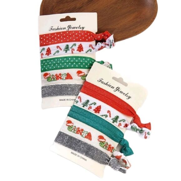 Assorted Christmas Hair Ties - Picture 5 of 5